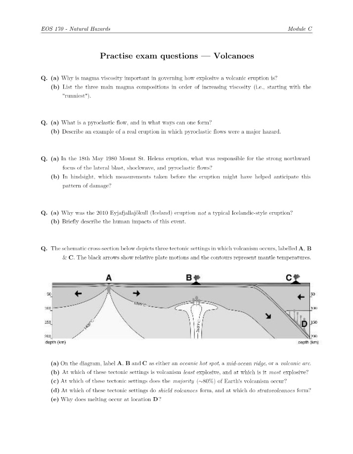 Module C - Practice Questions