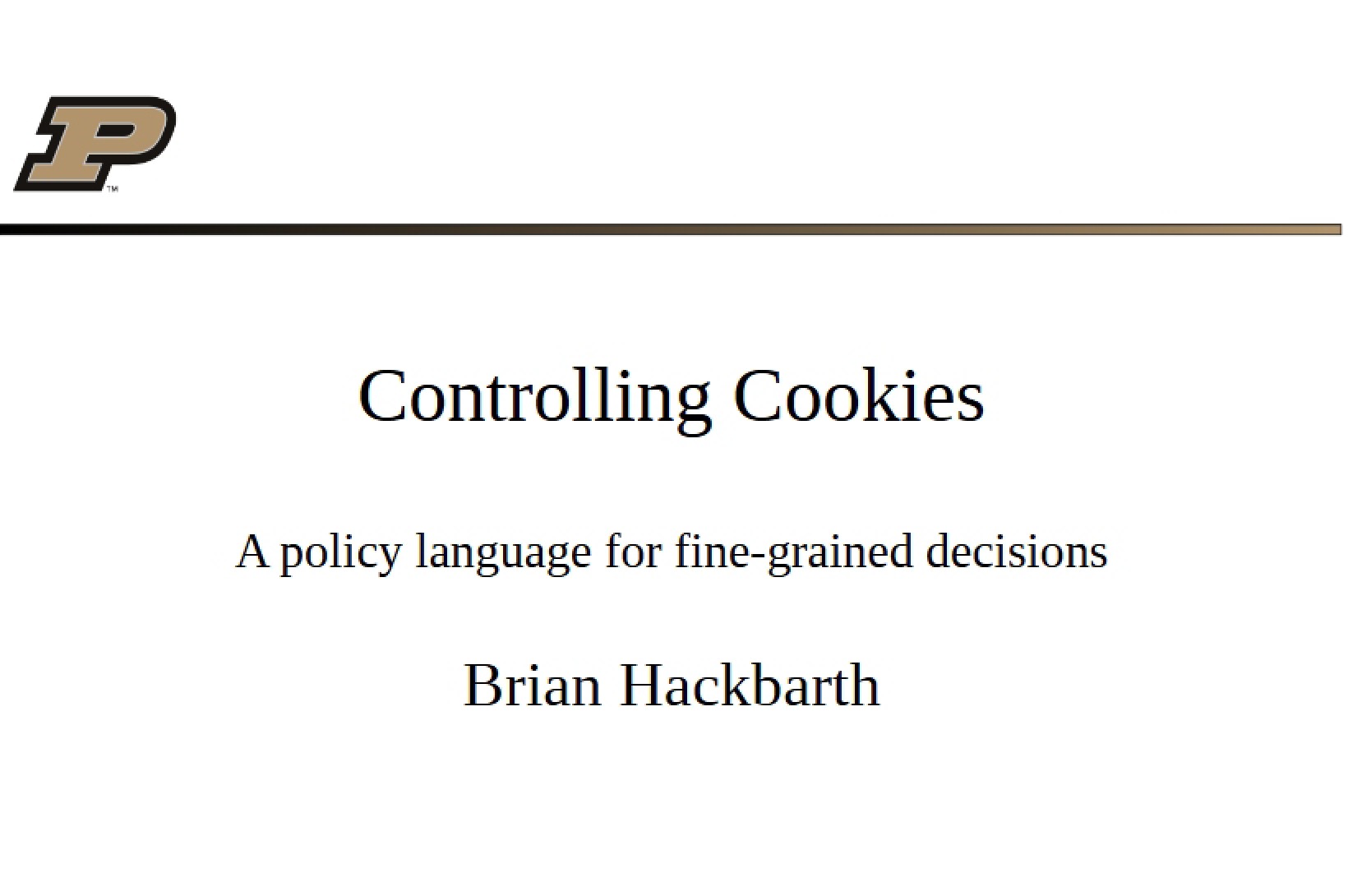 Cookie Control