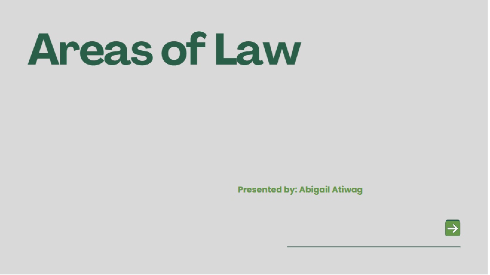Legal Specializations
