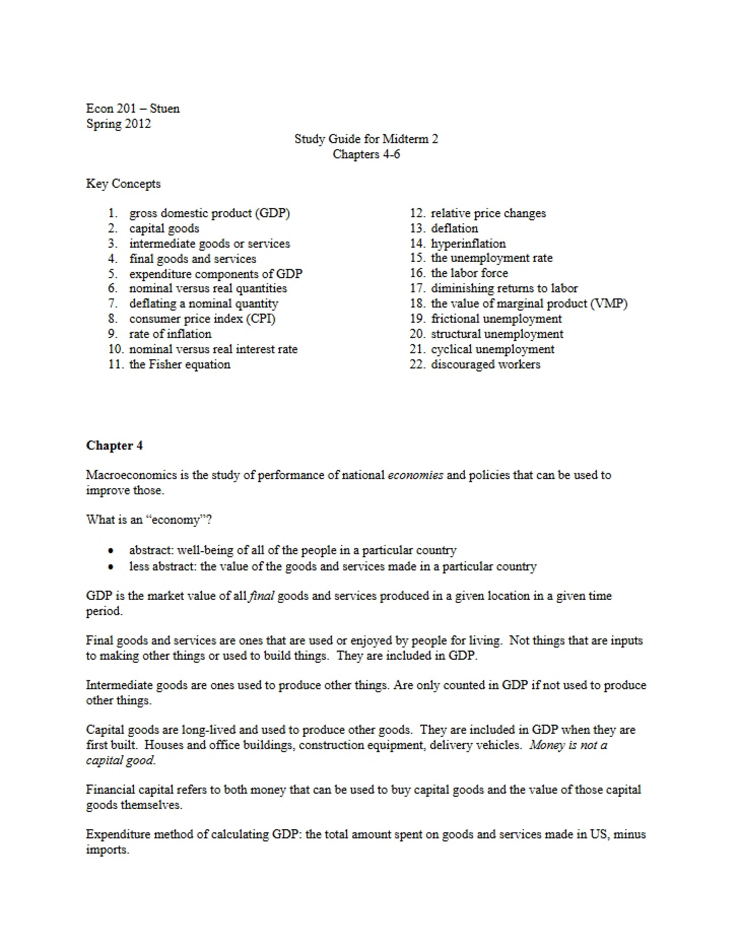 Midterm 20 Review Guide