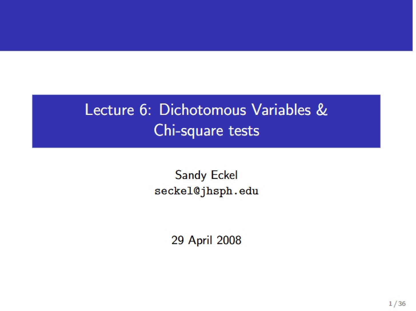 Lecture 06 Notes