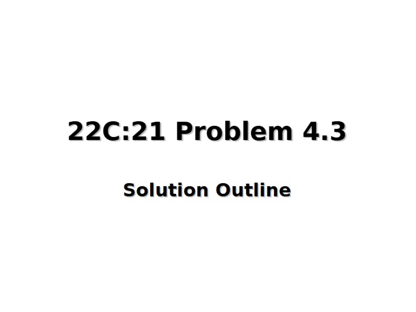 Problem Set 4.3