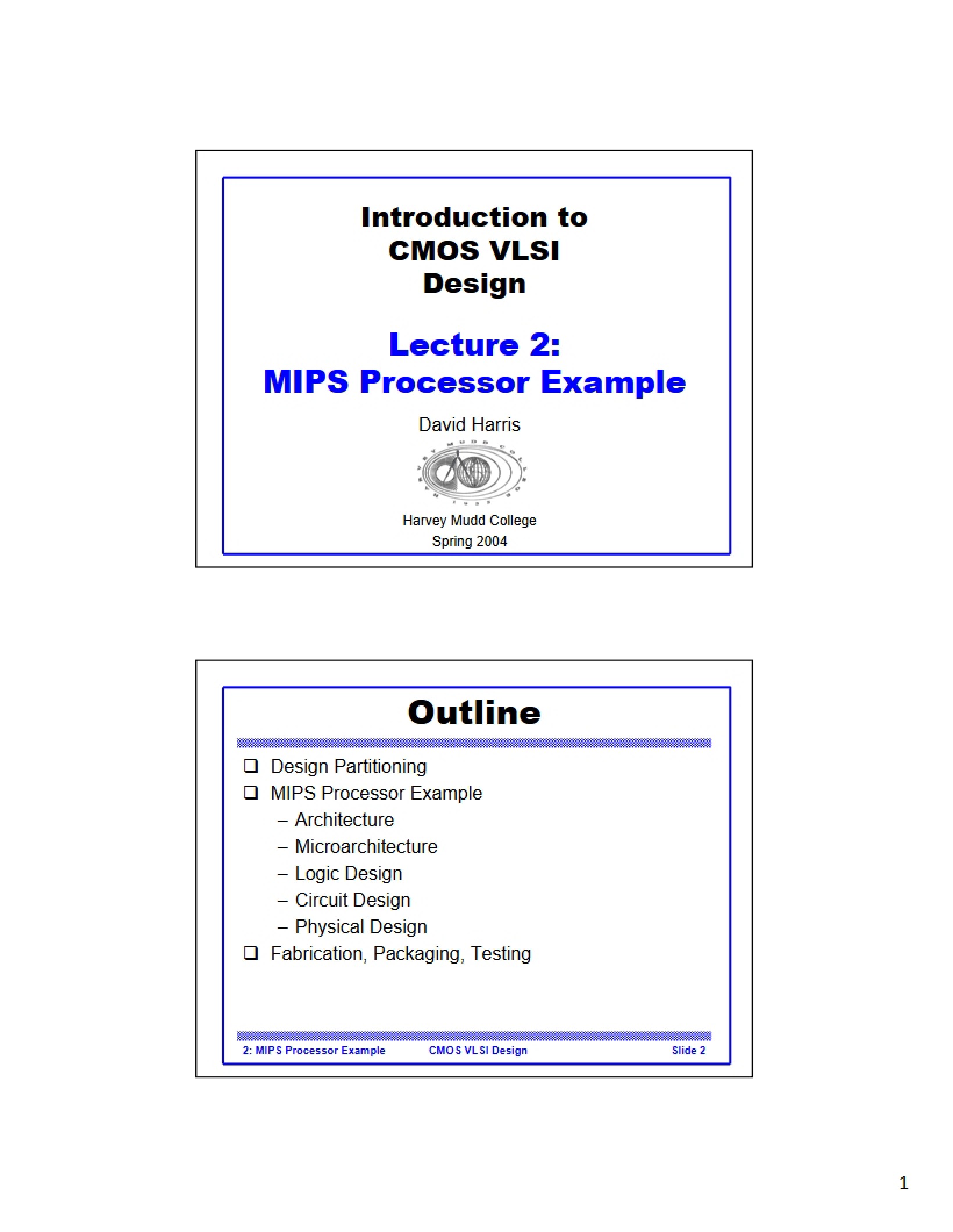 MIPS Processor Case Study