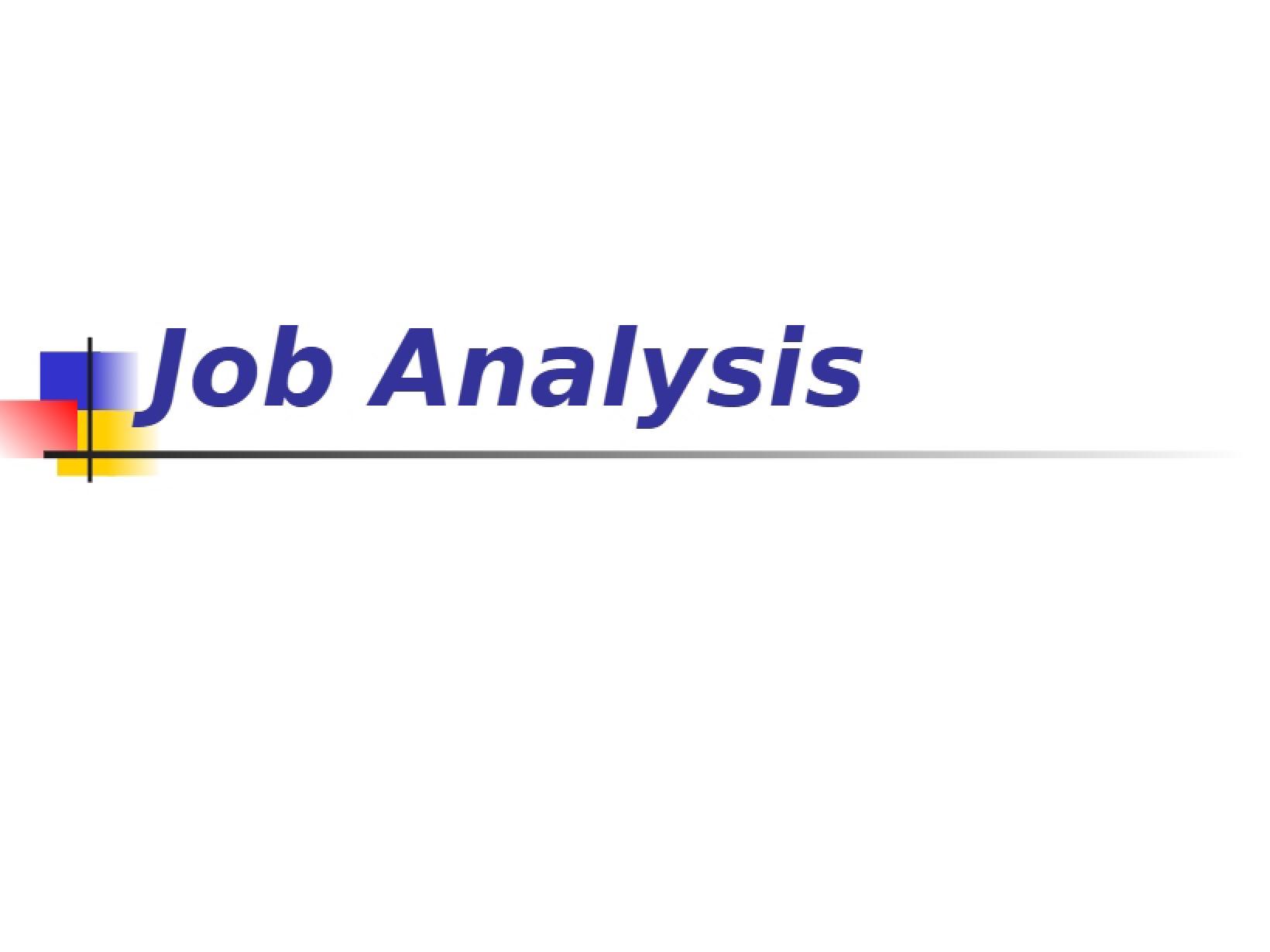 Analyzing Jobs
