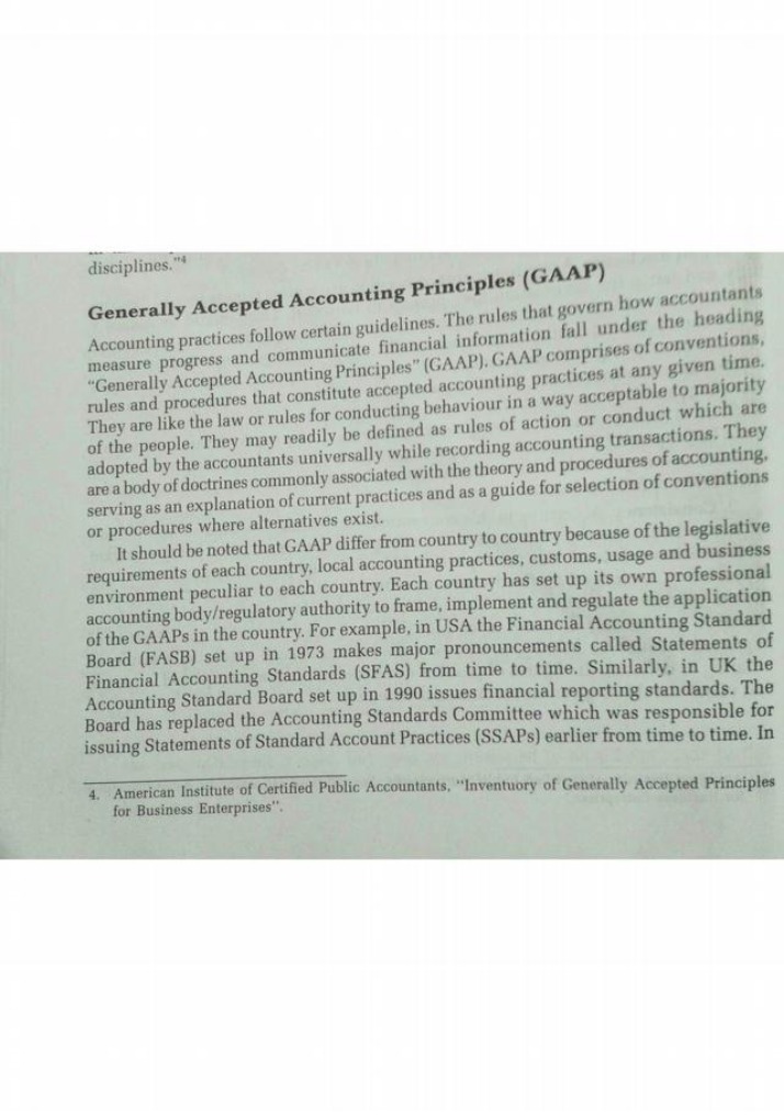 Standards for Accounting