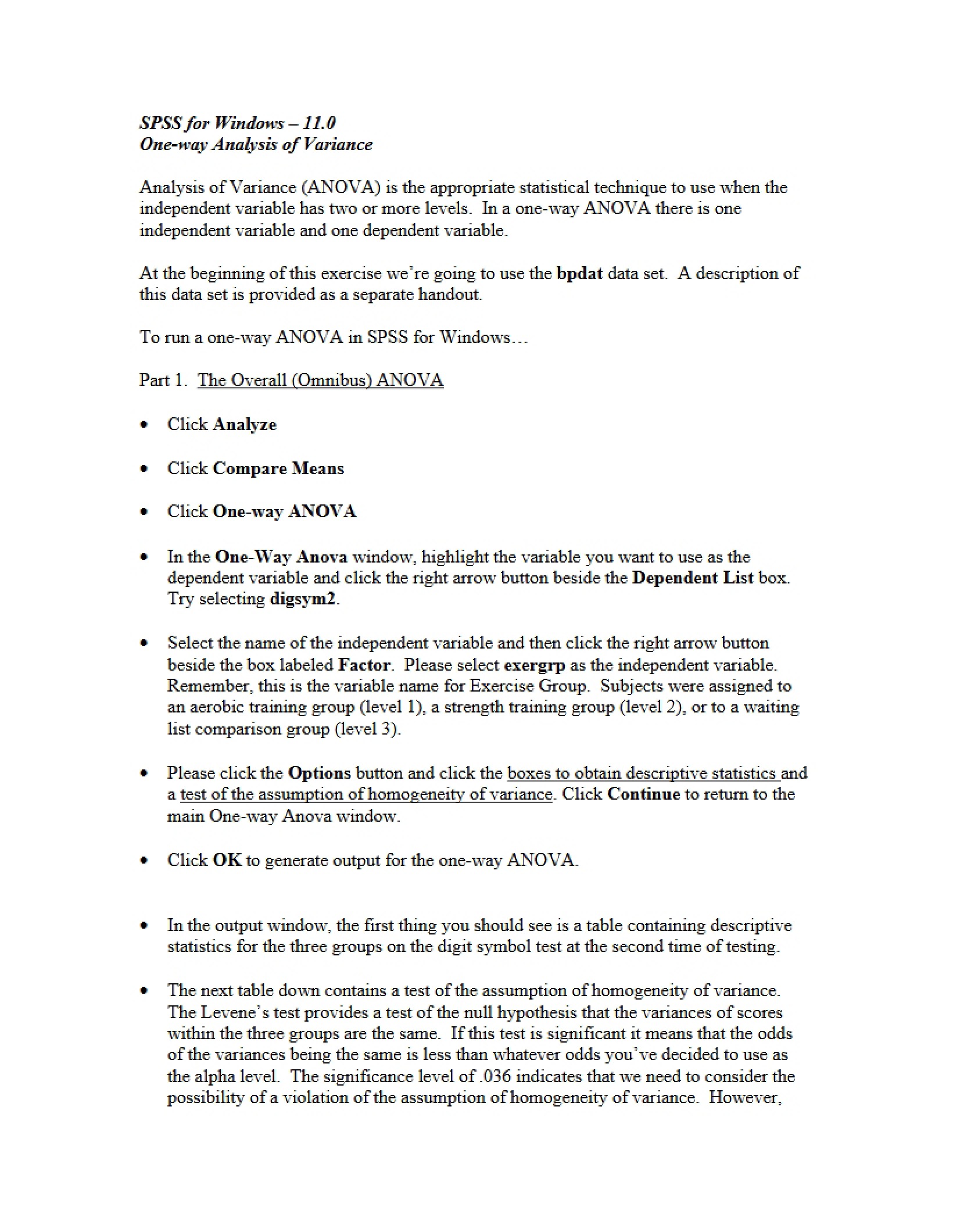 Notes on Behavioral Data