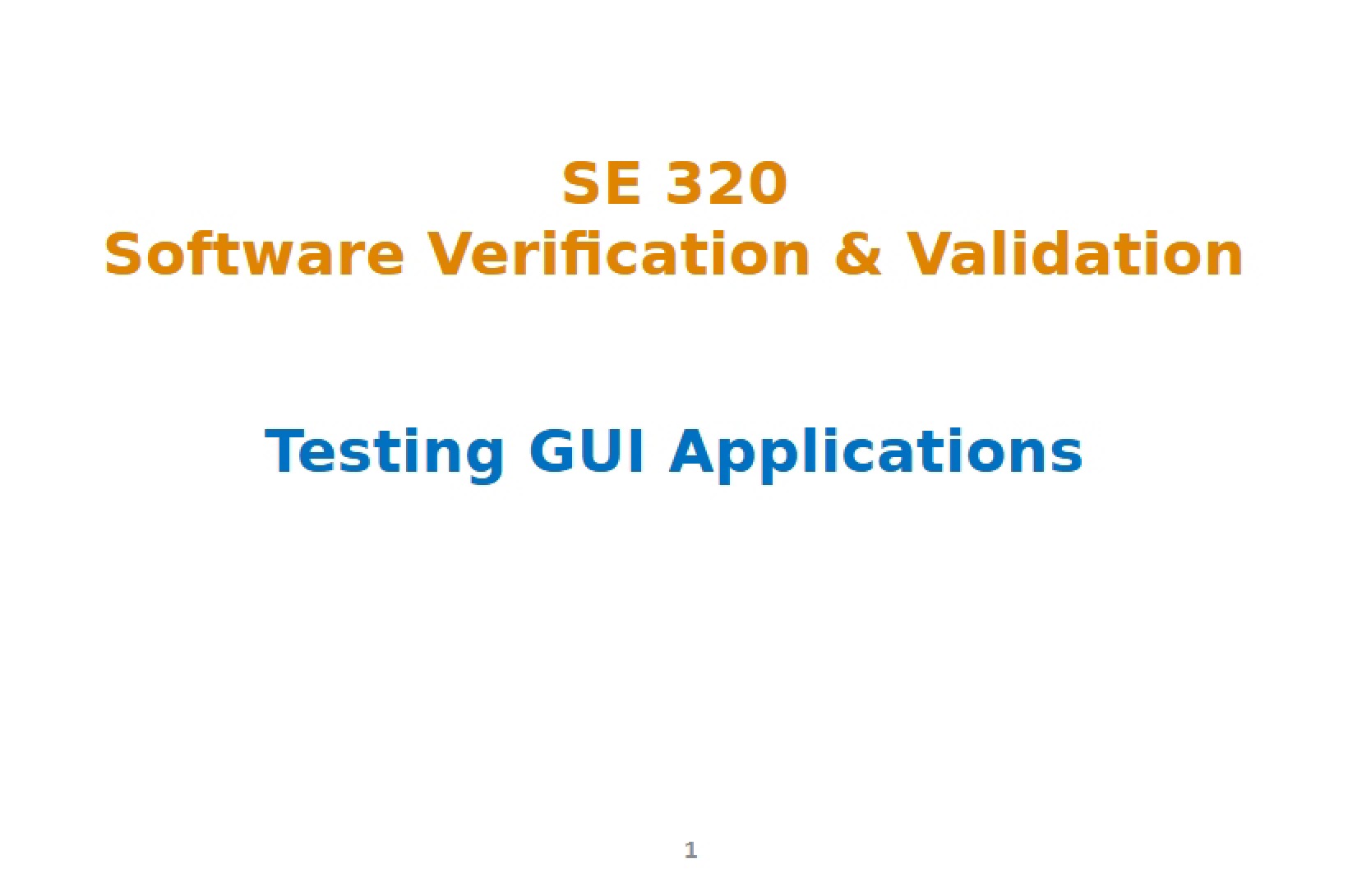 GUI Application Verification