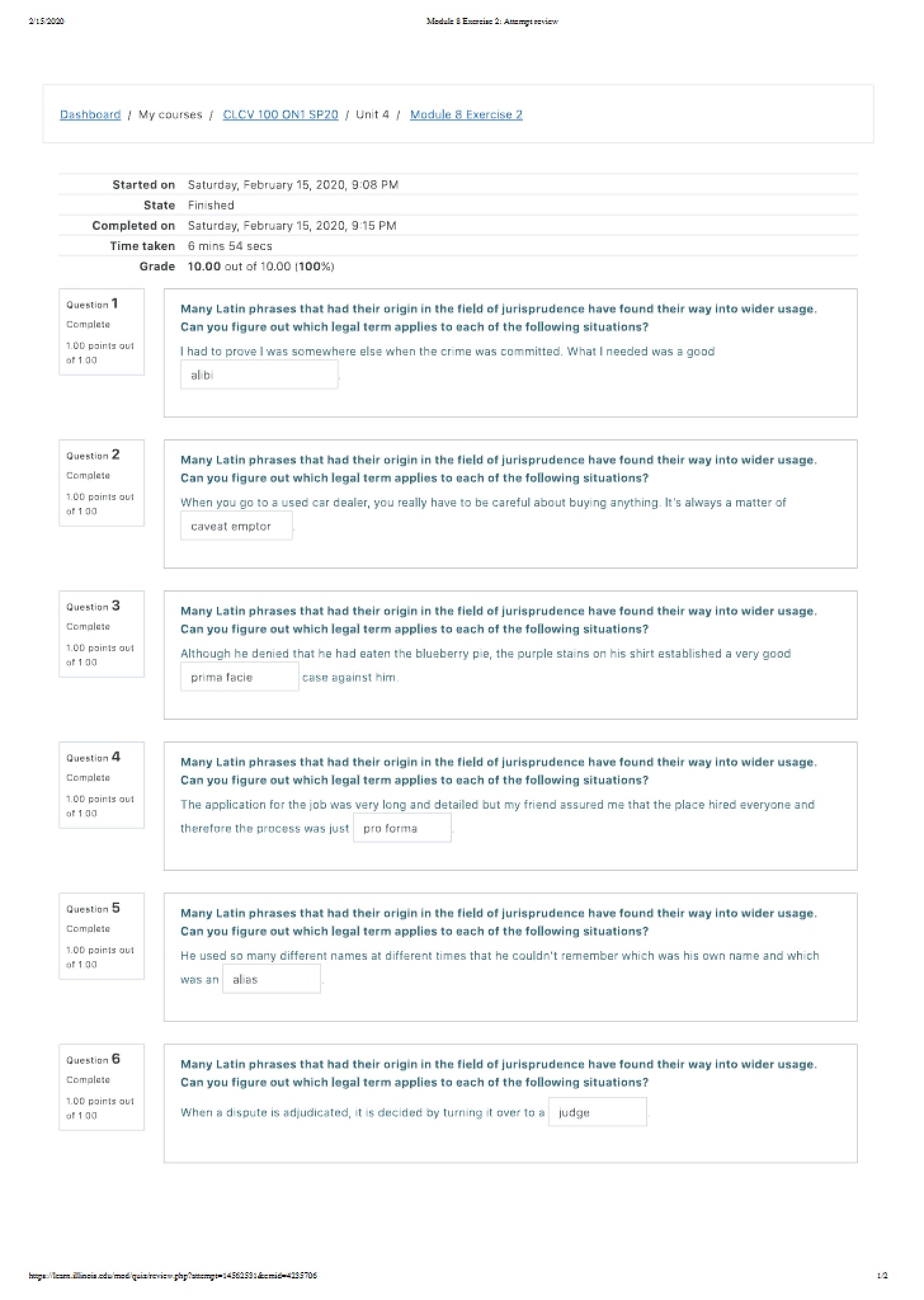 Exercise Two for Module 8