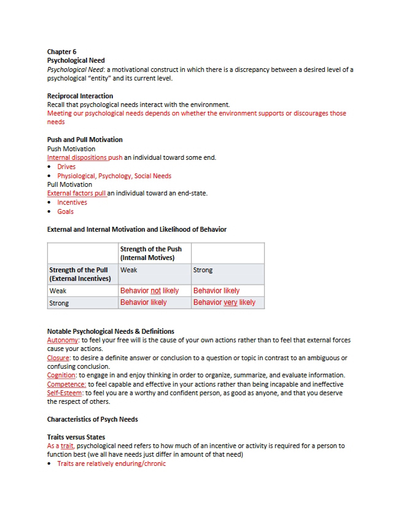 Overview of Chapter 6 of a General Physics Course