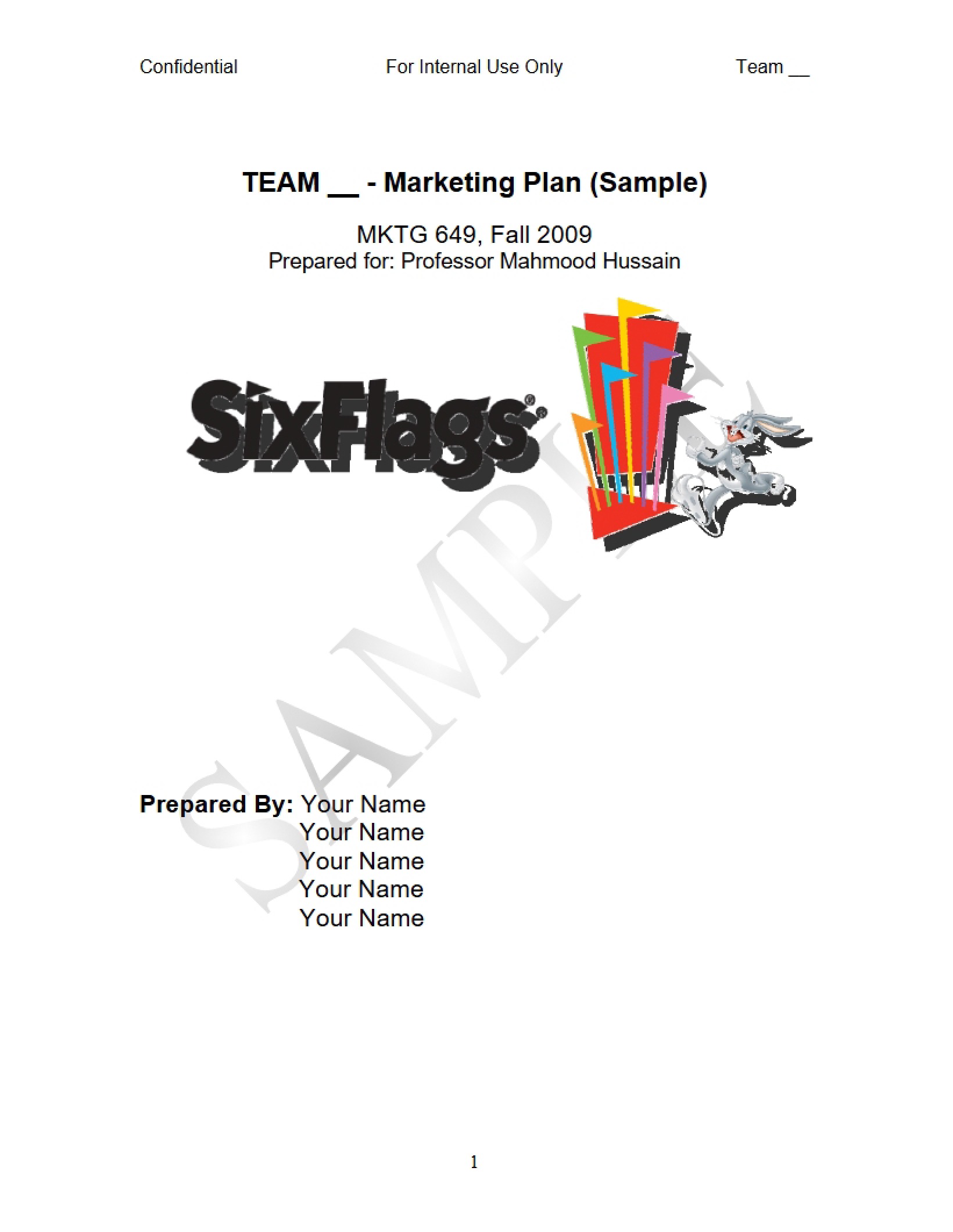 Sample Marketing Plan