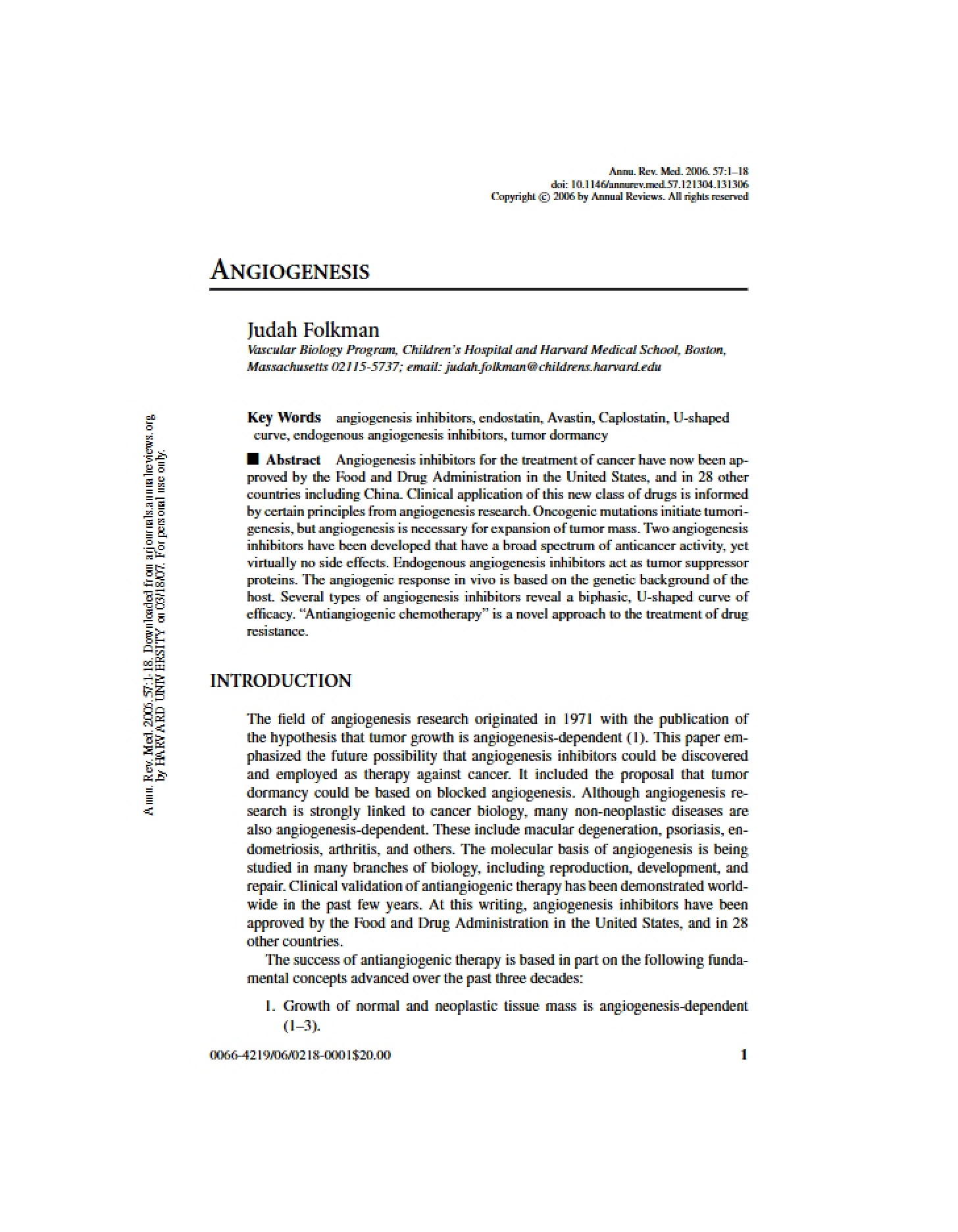 Process of Angiogenesis