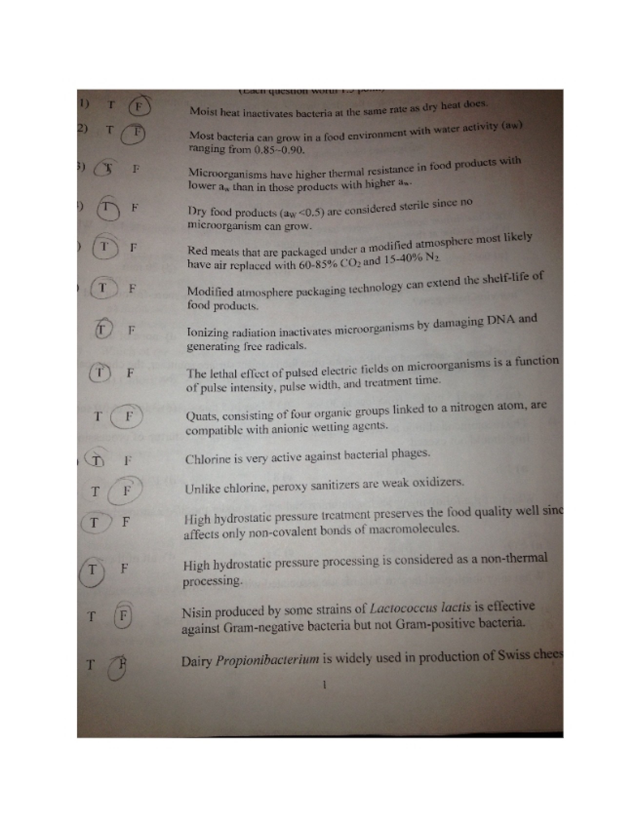 Exam 2 for Micro407