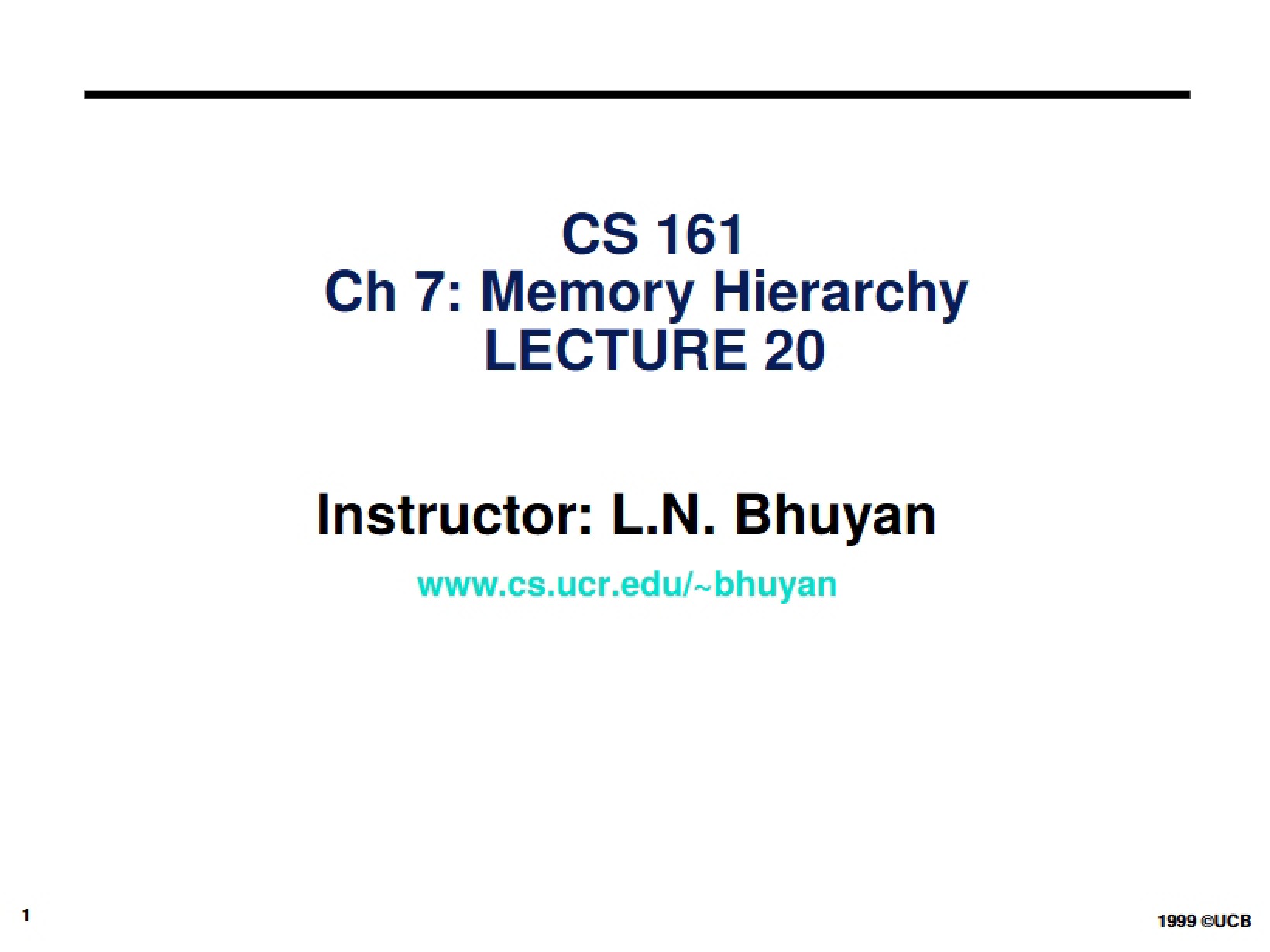 Hierarchy of Memory