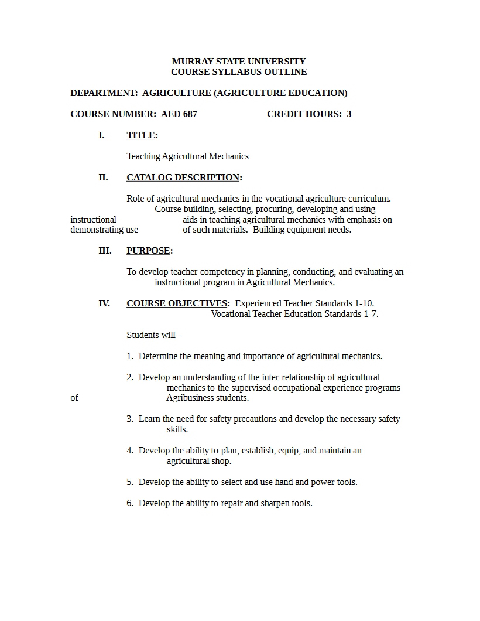 Syllabus