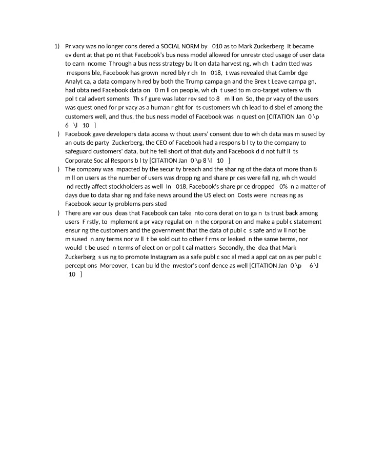 Impact of Facebook's Privacy Breach on User Trust