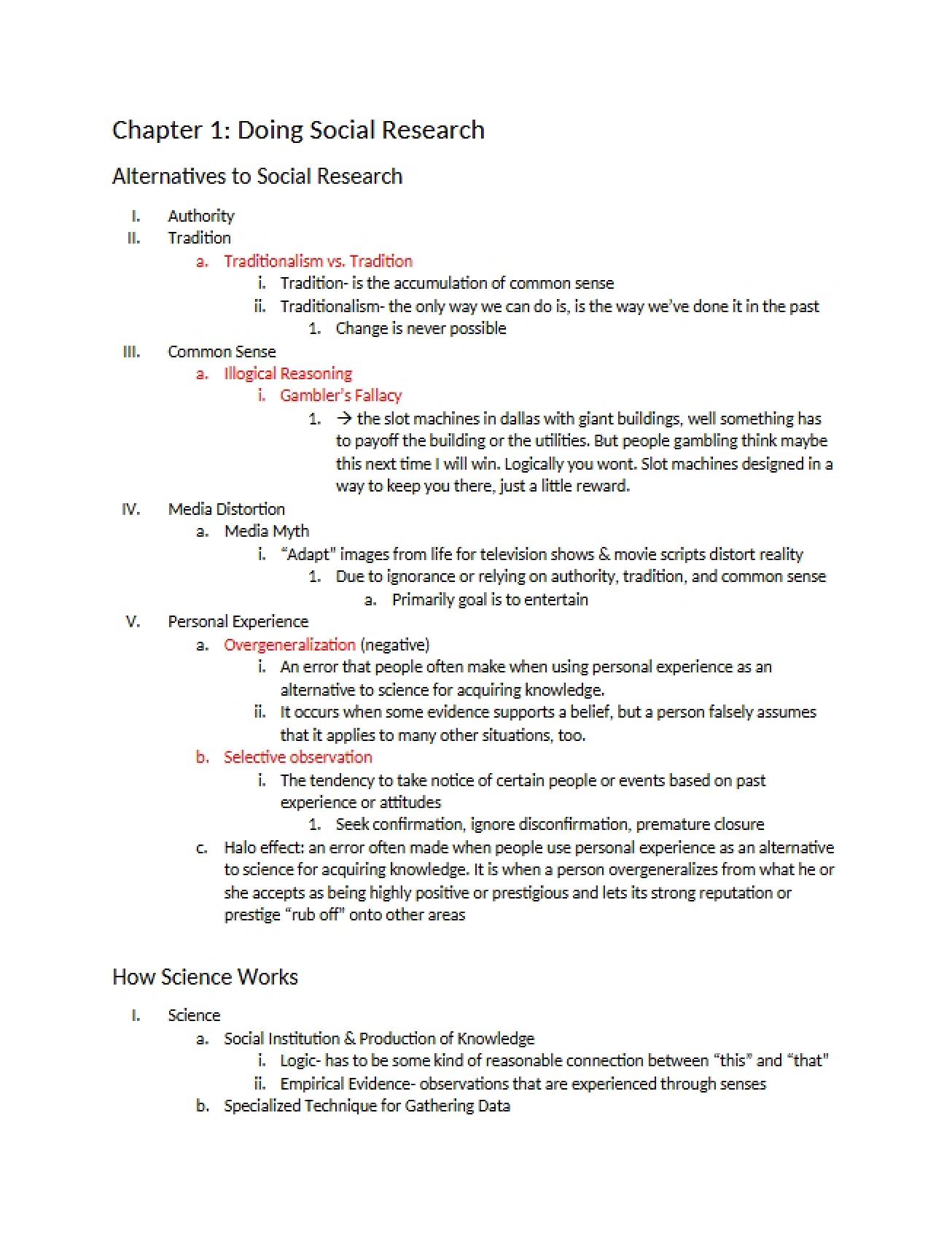 Doing Social Research A Look at Chapter 1