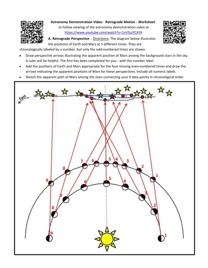 Retrograde Motion Worksheet Answer Key