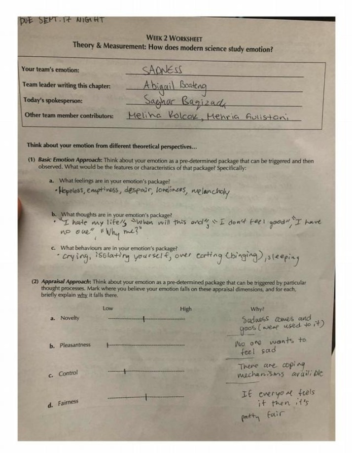 Week 2 Worksheet - Theory & Measurement