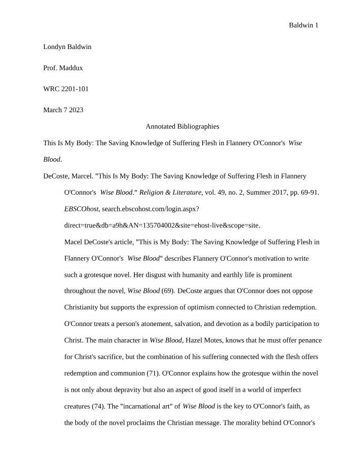 Bibliographies - Annotated