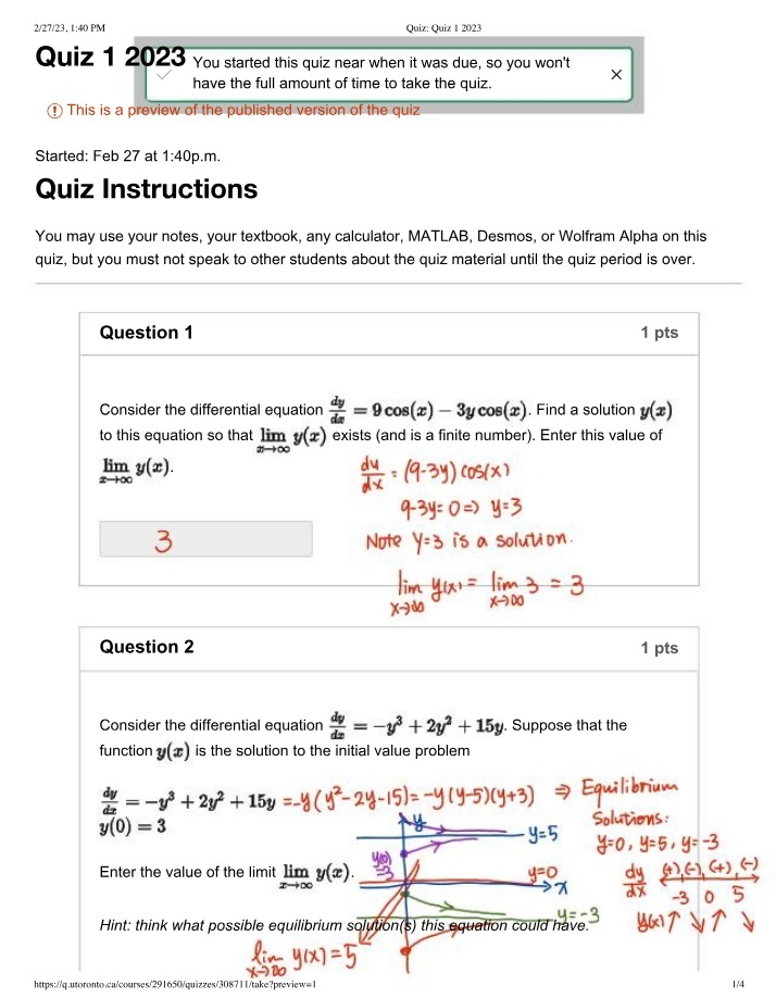 2023 Quiz 1