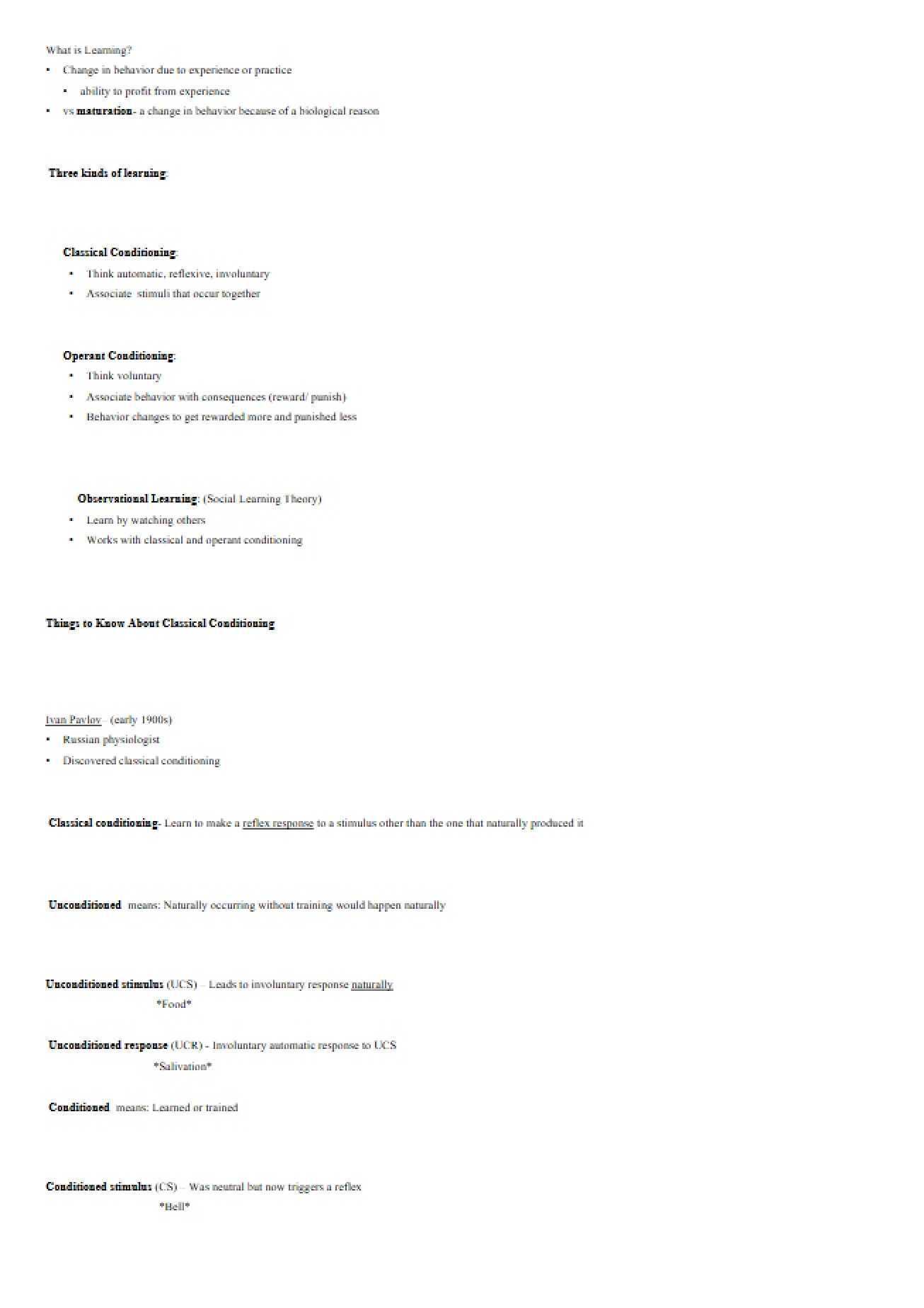Learning Definition - 6 Pages