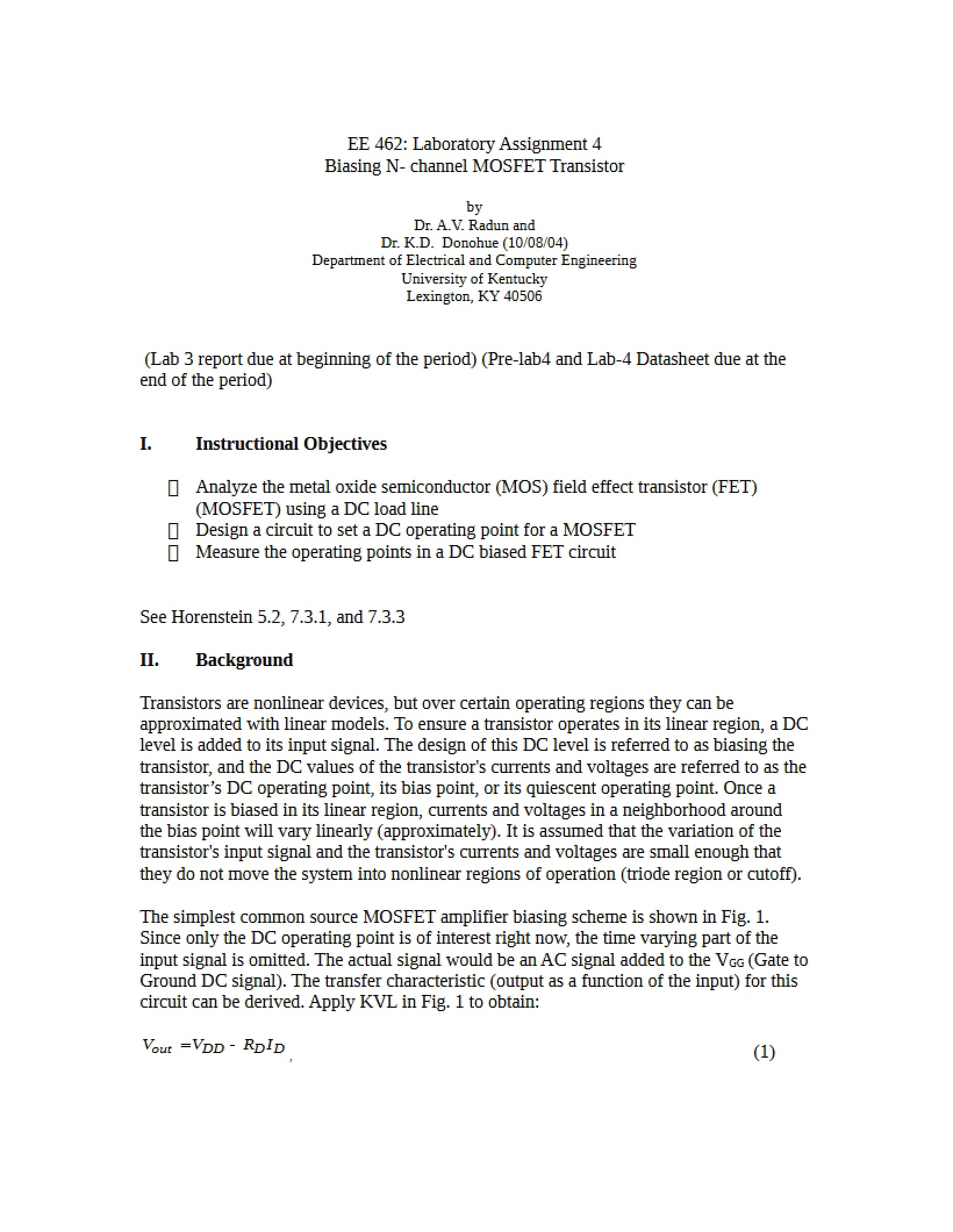Laboratory Assignment Four