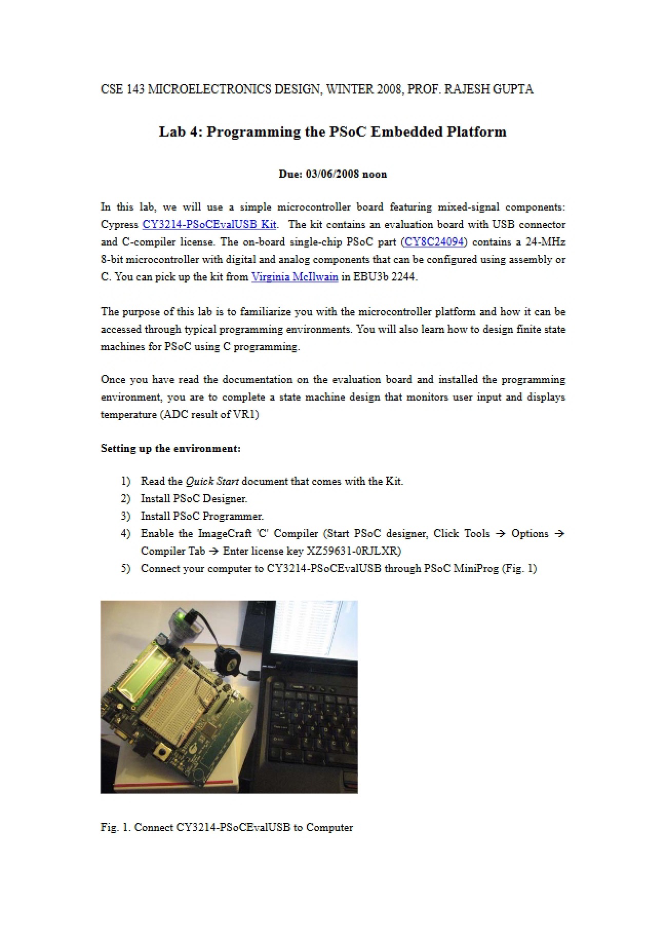 Programming the Embedded PSoC Platform