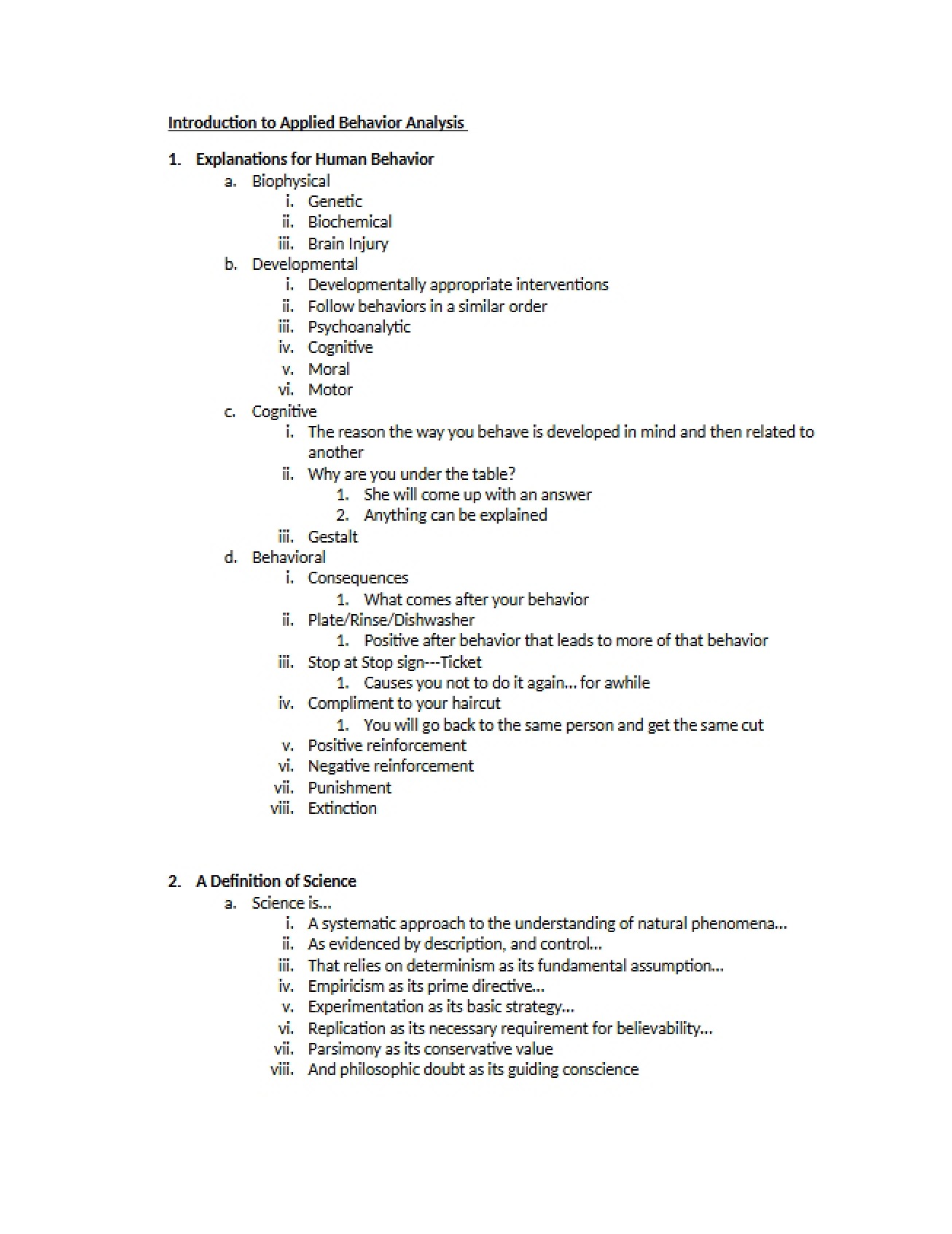 Introductory Overview of Applied Behavior Analysis