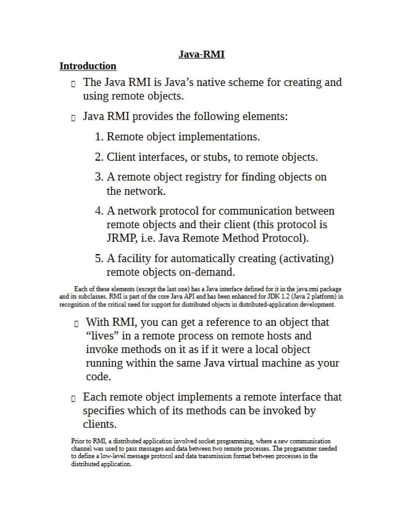 RMI Using Java