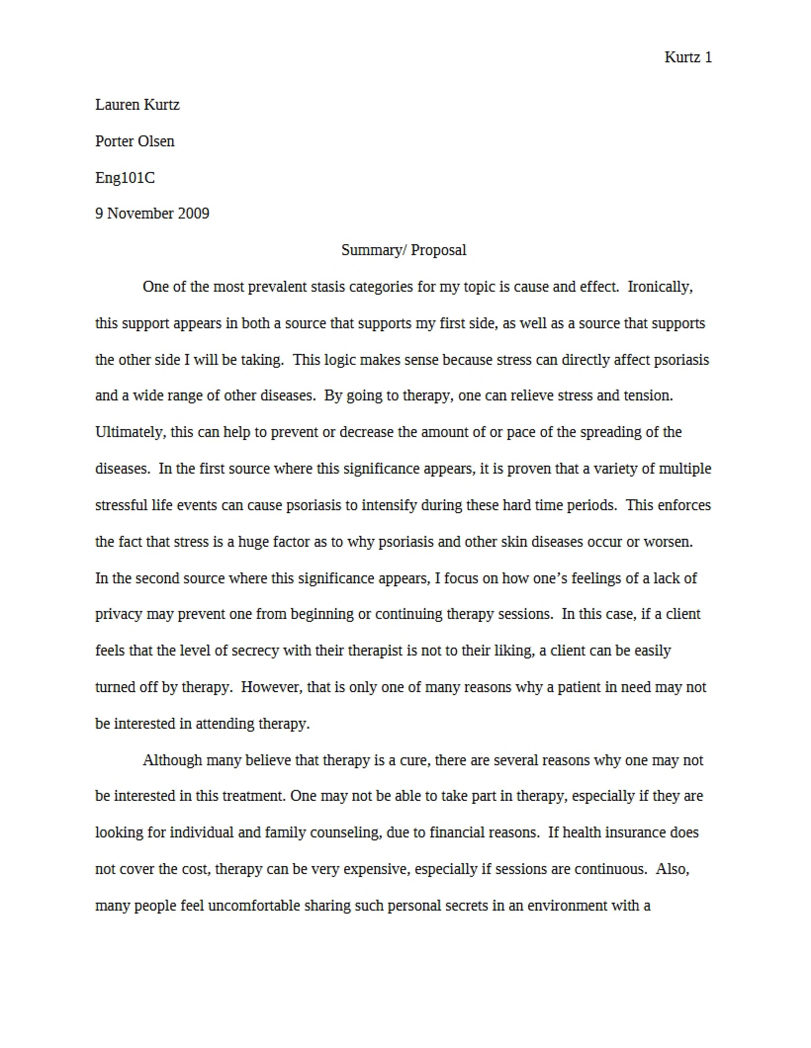 Writing Assignment