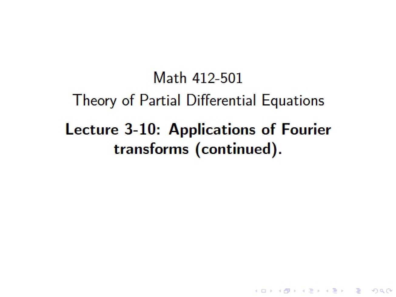 Lecture Three, Part Ten (Web Version)