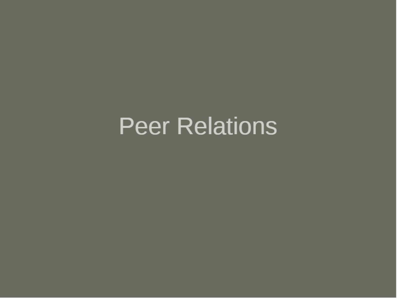 Relations with Peers