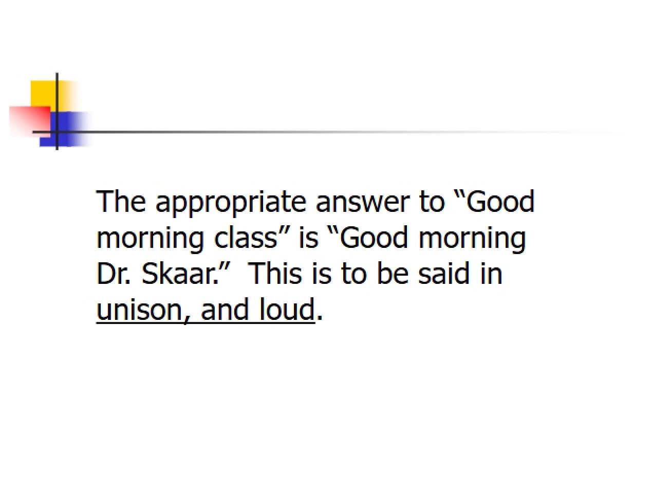 Introductory Lecture Material
