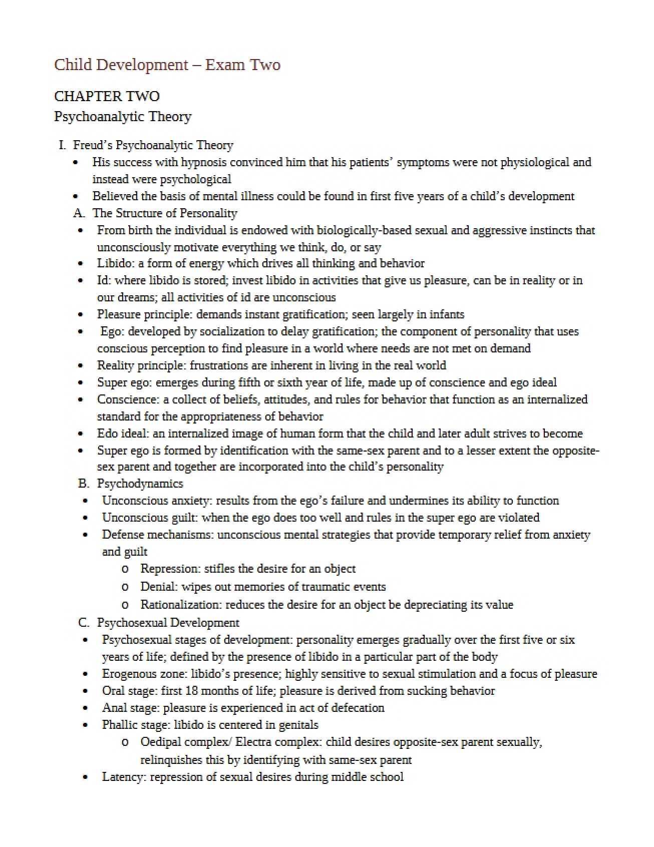 Theory of Psychoanalysis