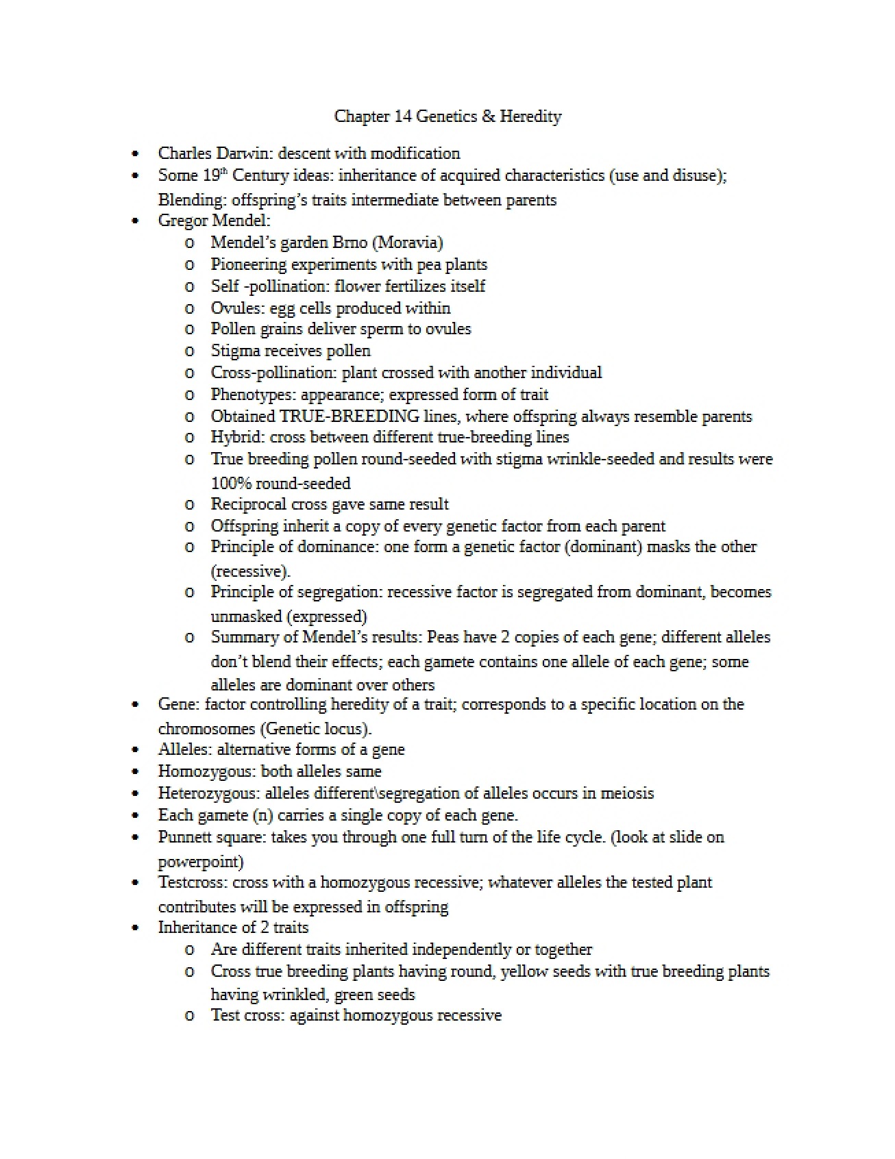 Notes on Chapter Fourteen