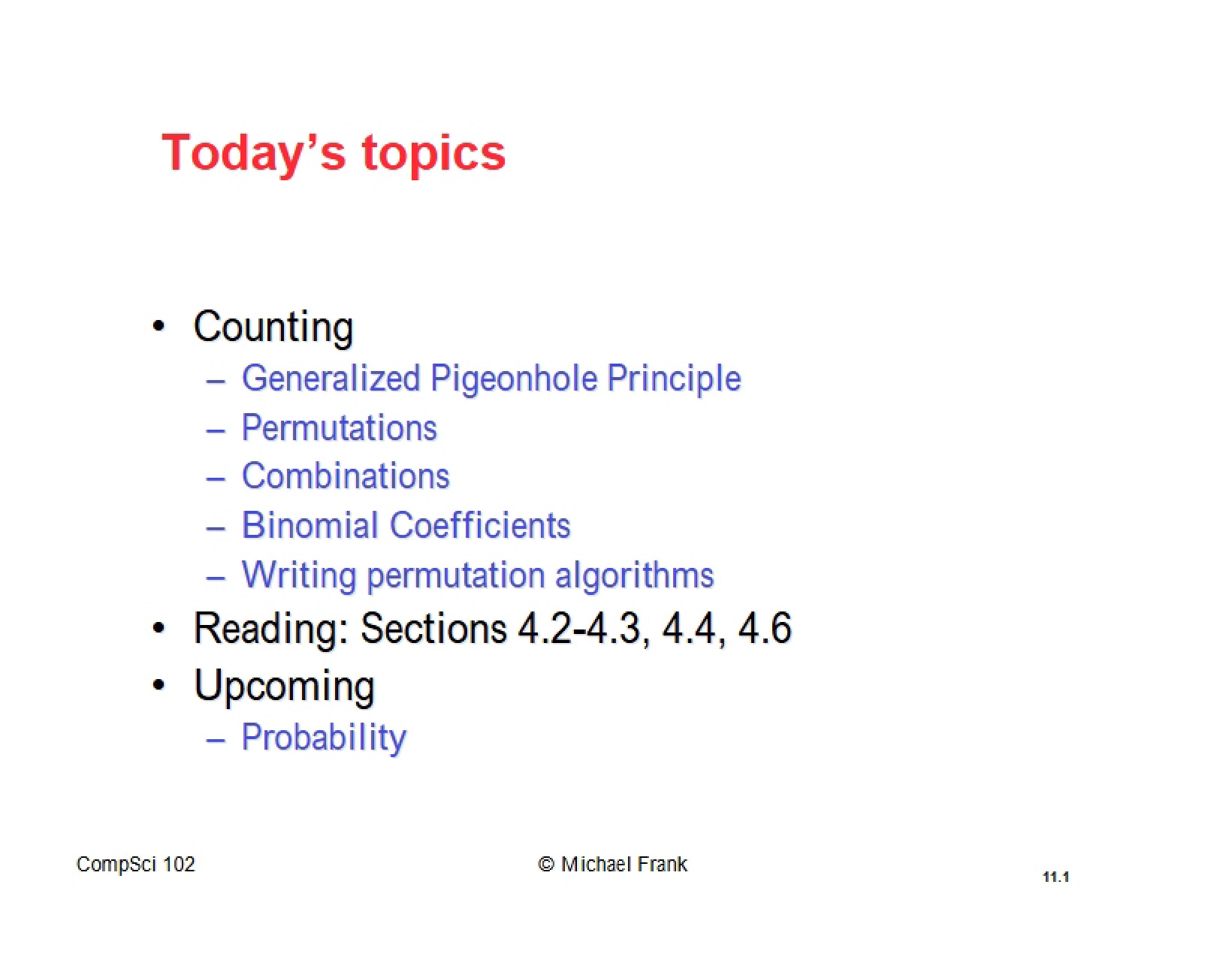 Class Presentation for Discrete Math