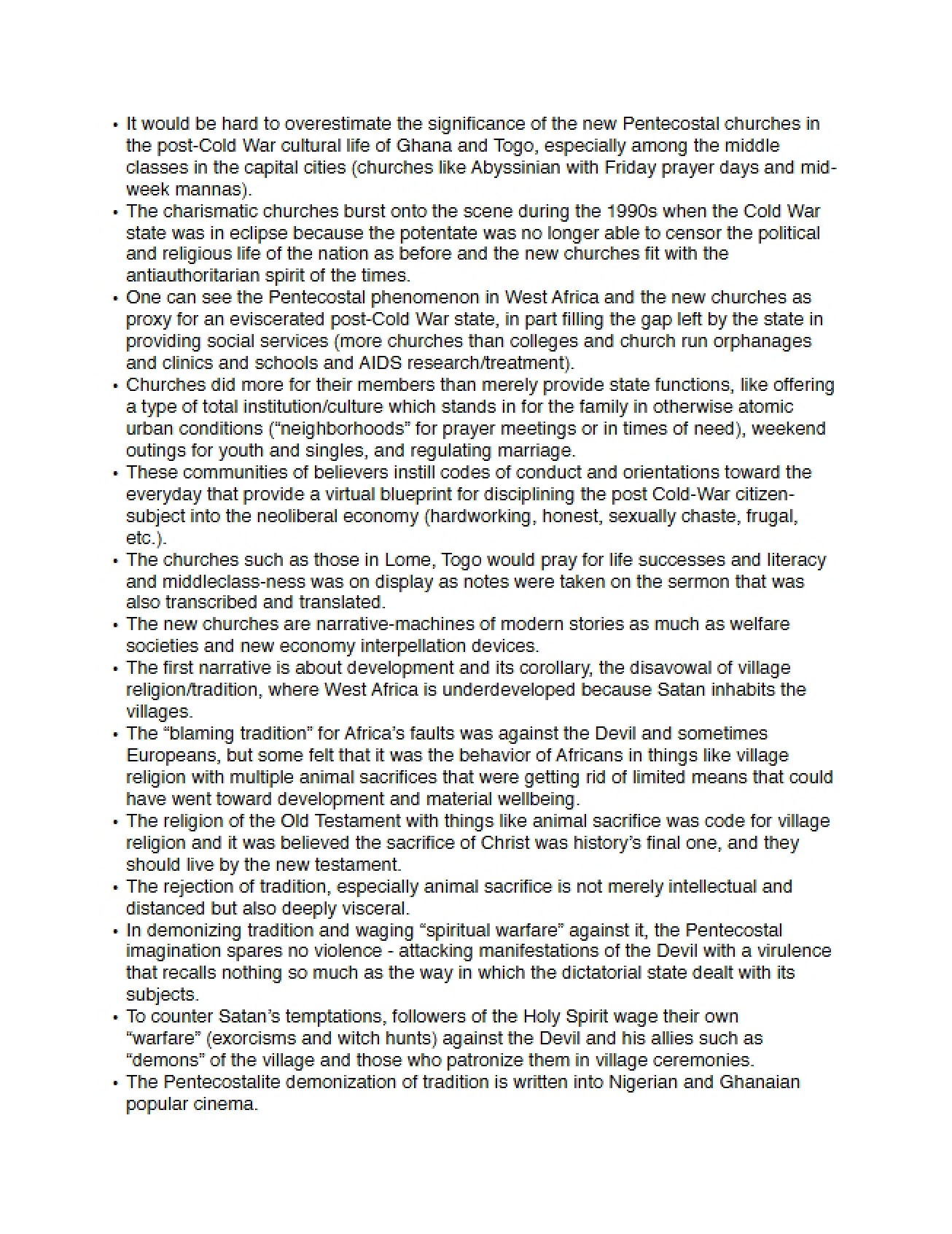 Lecture Notes (Africa XXXIX)