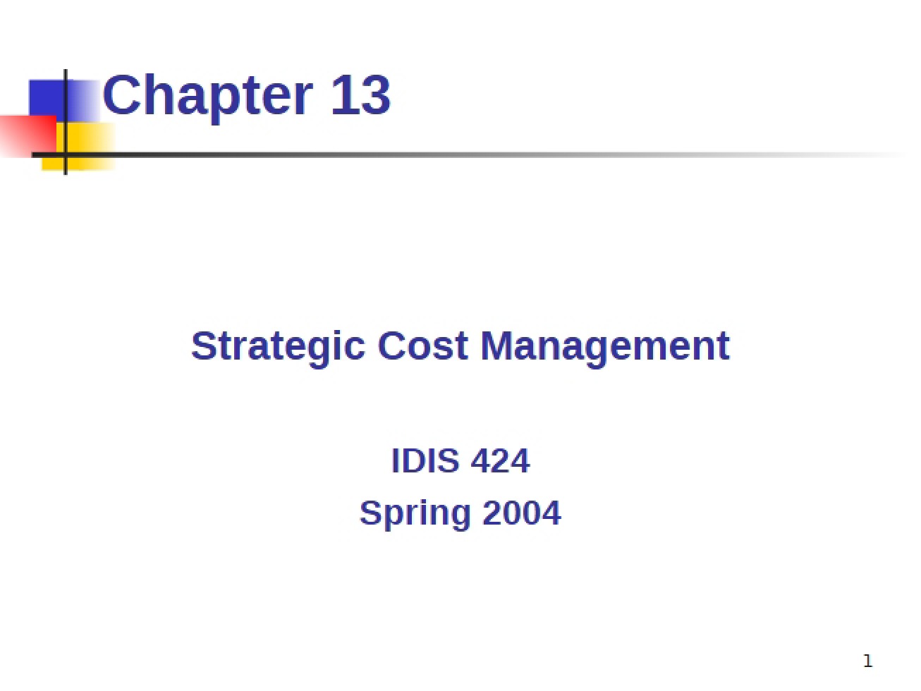 Thirteenth Chapter of Purchasing Applications in Distribution