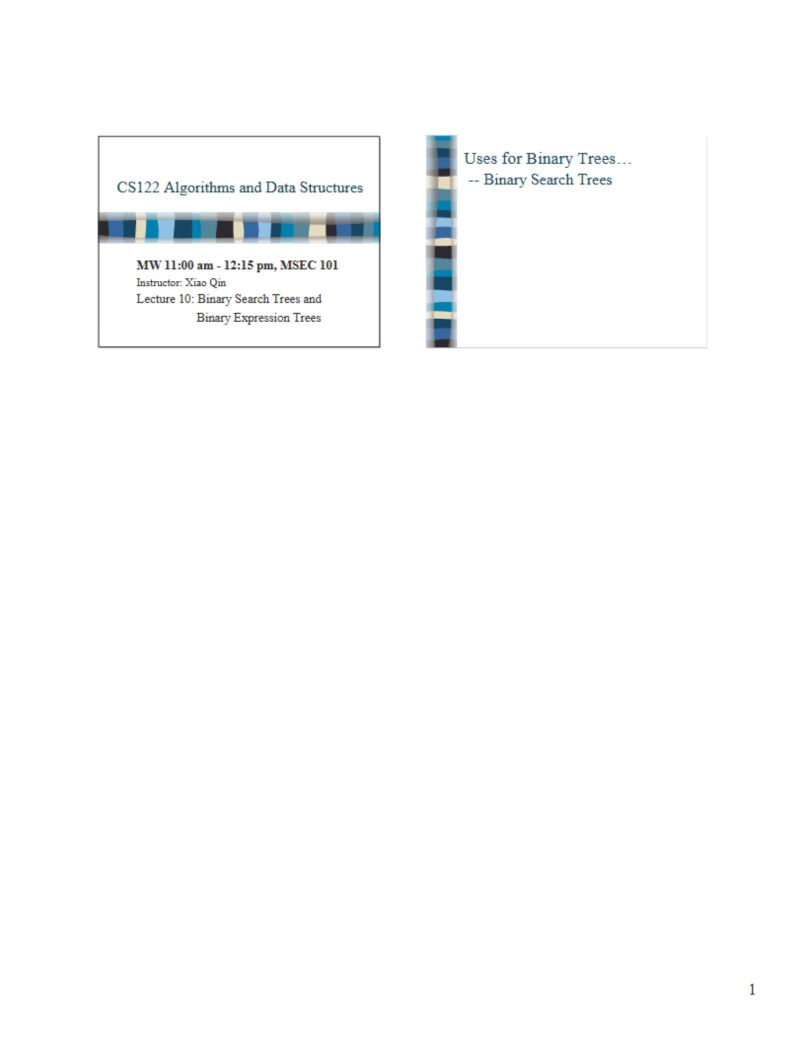 Algorithms Lecture Ten