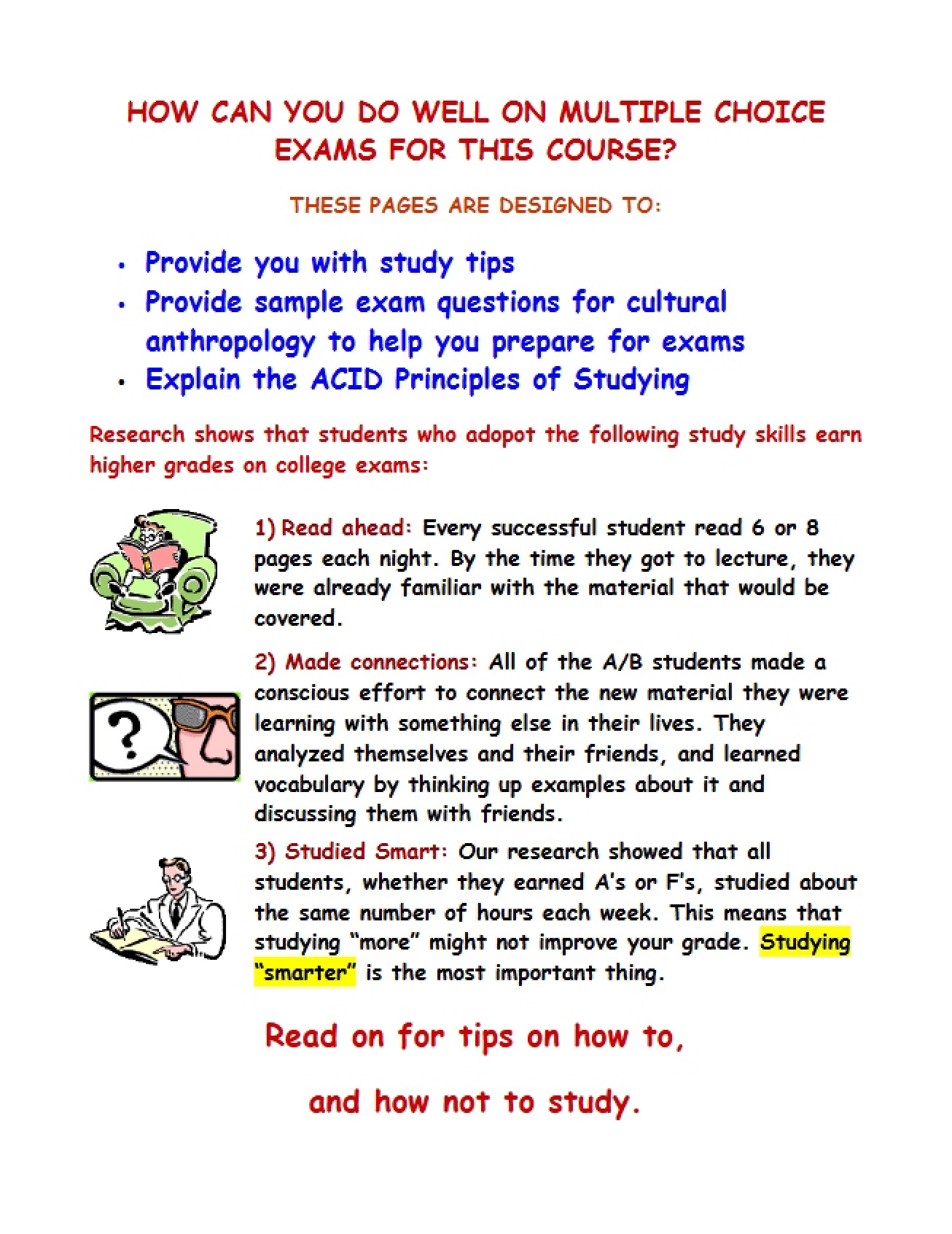 Skills for Studying