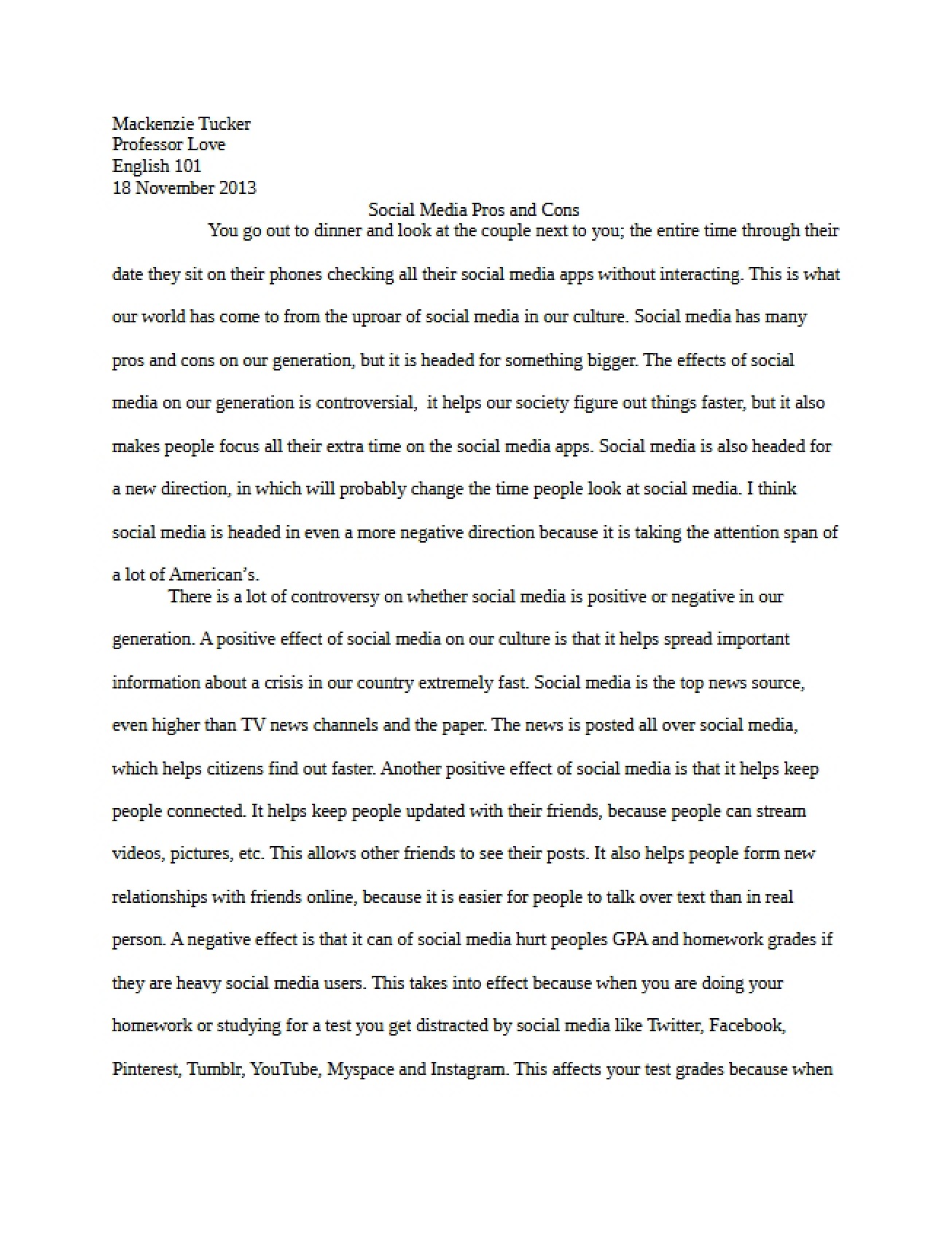 Second Critique Essay
