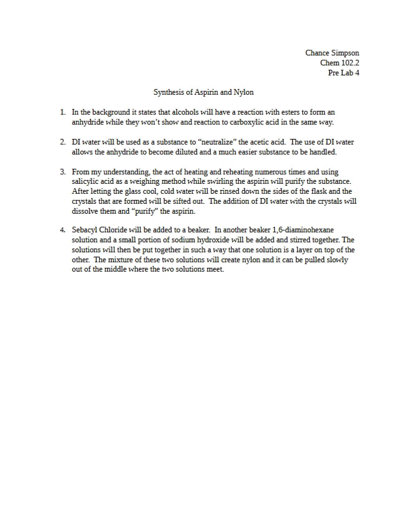 Fourth Pre-Laboratory Assignment