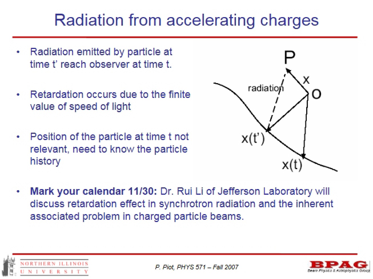 Accelerating Charge Radiation