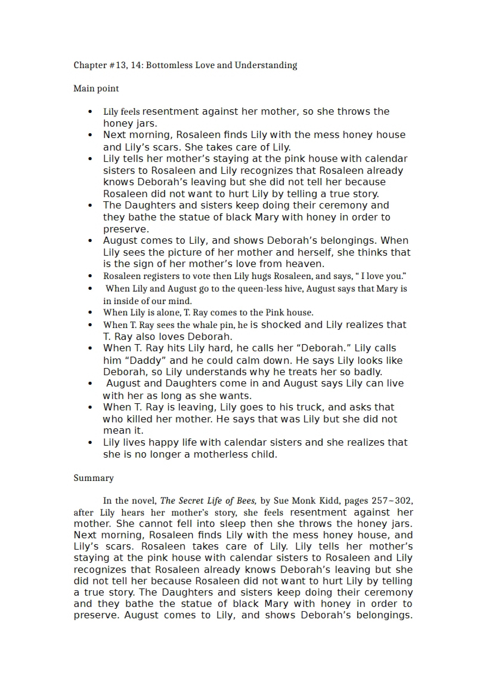 Bee 7 Field Notes
