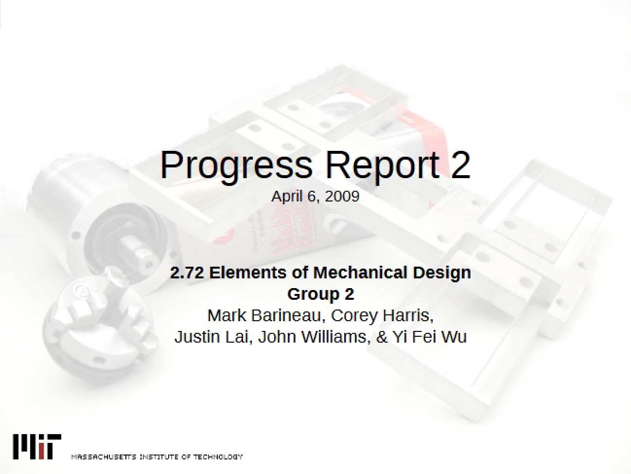 Second Progress Report