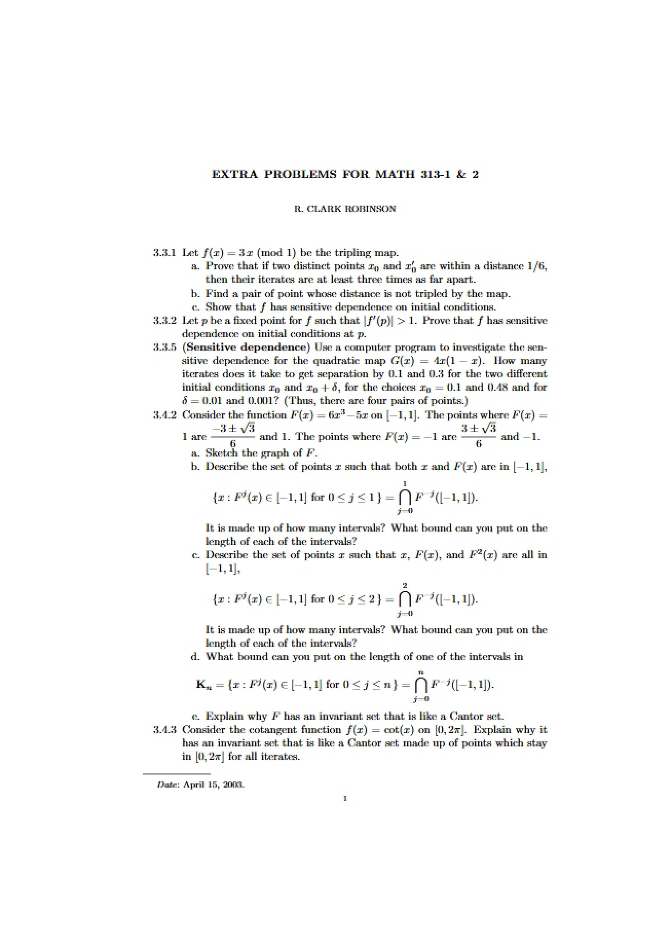 Additional Math Problems