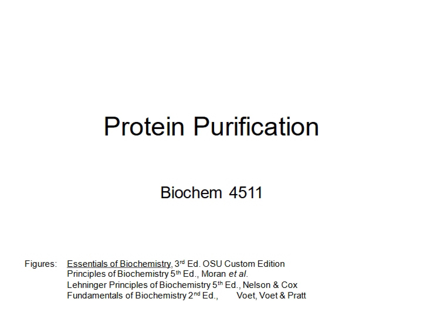 Purifying Proteins
