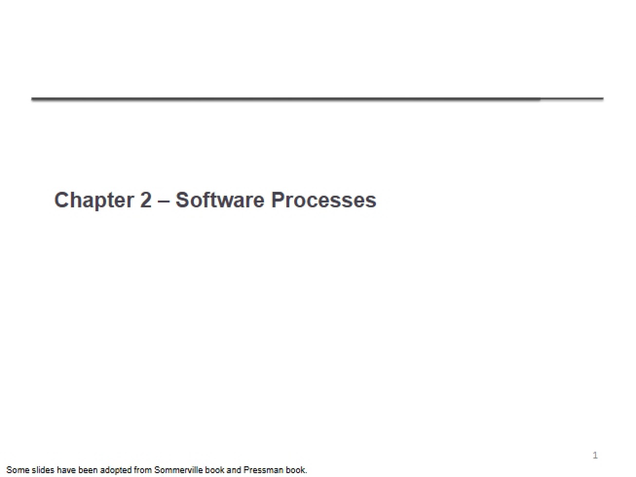 Software Processes Chapter 2