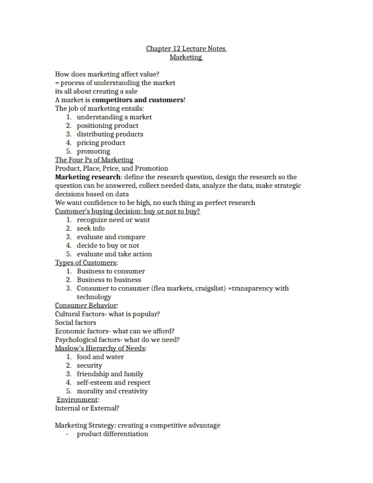 Lecture Notes Chapter 12