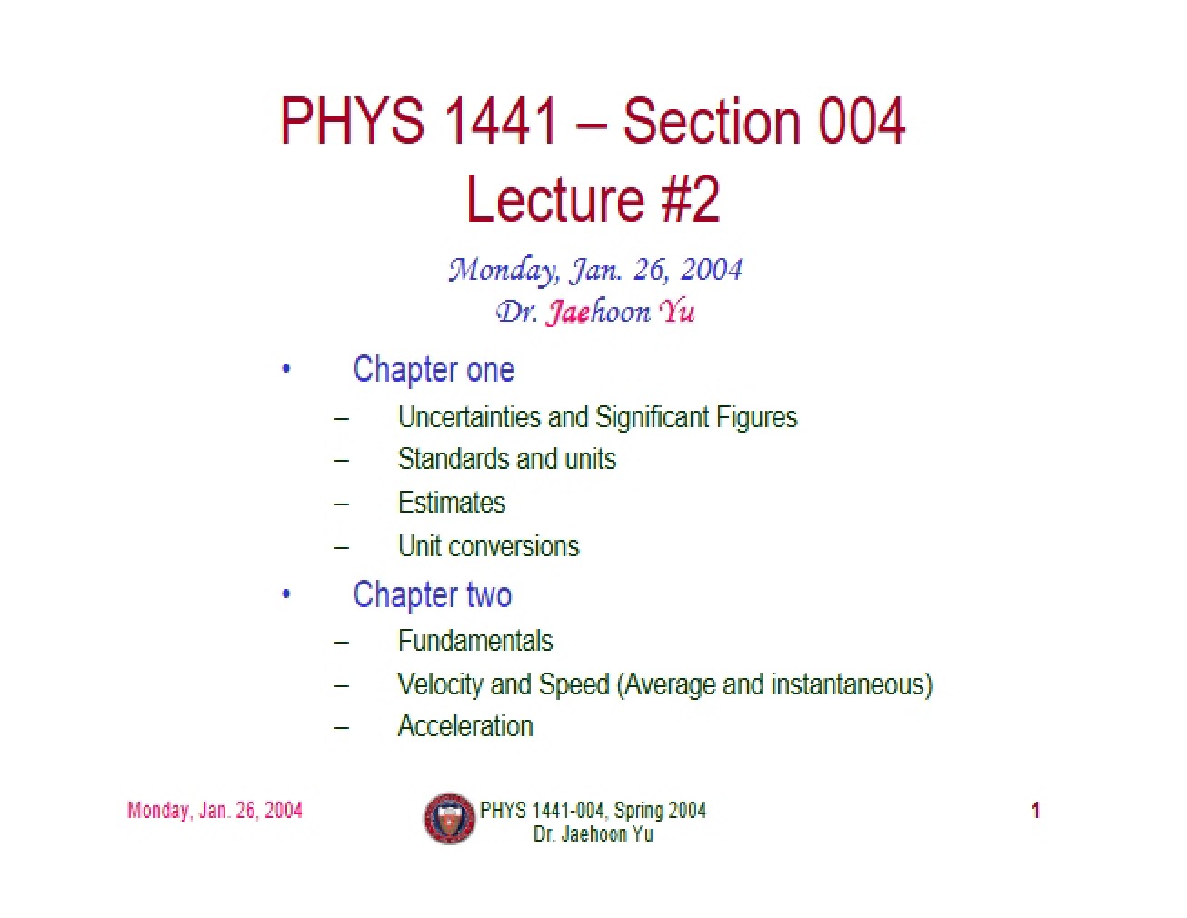 Notes from Lecture (21)